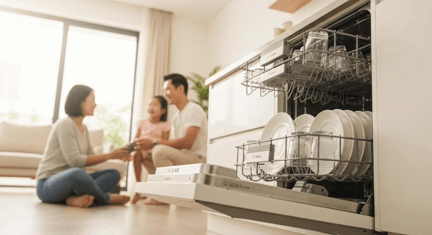 Tận Hưởng Cuộc Sống Tiện Nghi Khi Máy Rửa Bát Luôn Hoạt Động Ổn Định.